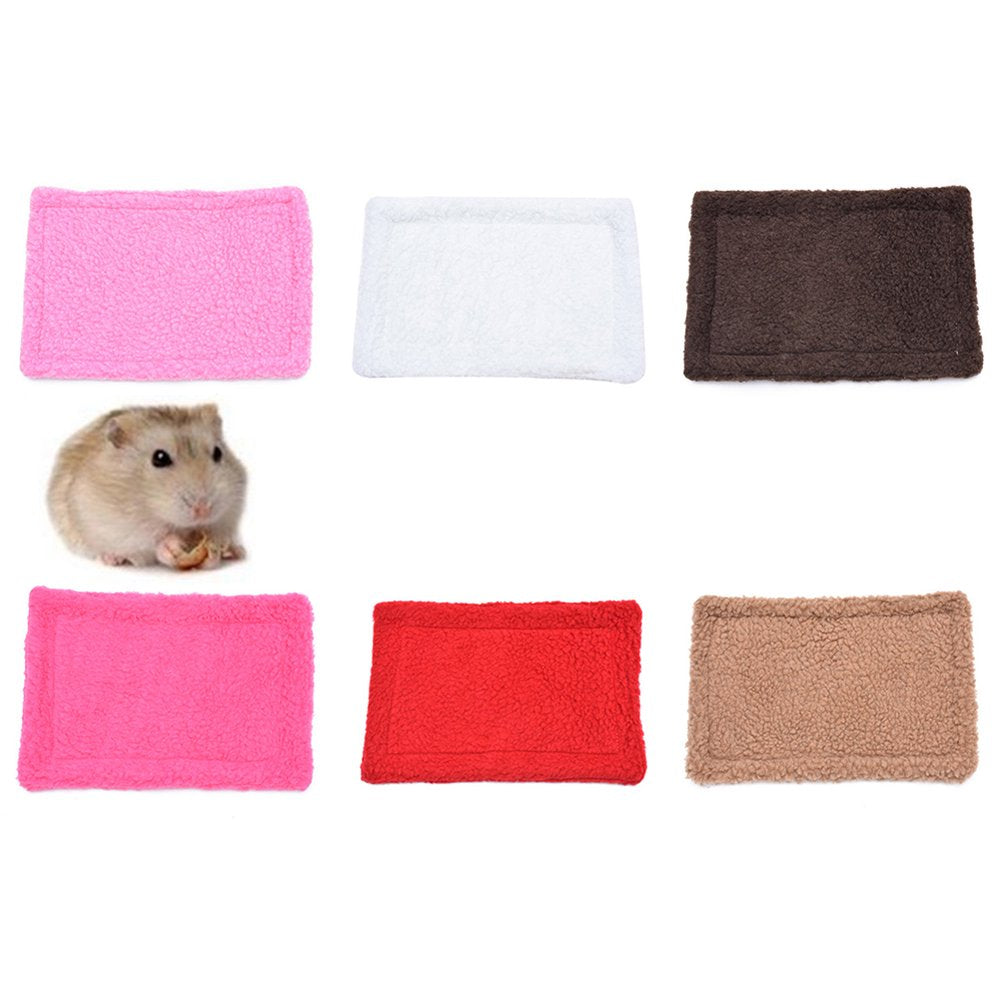 Visland Hamster Guinea Pig Warm Bed Mats Soft Plush Hamster Pad Mats Small Animal Winter Sleep Bedding Mat for Bunny Hamster Guinea Pig Squirrel Hedgehog Chinchilla Animals & Pet Supplies > Pet Supplies > Small Animal Supplies > Small Animal Bedding Visland Camel  