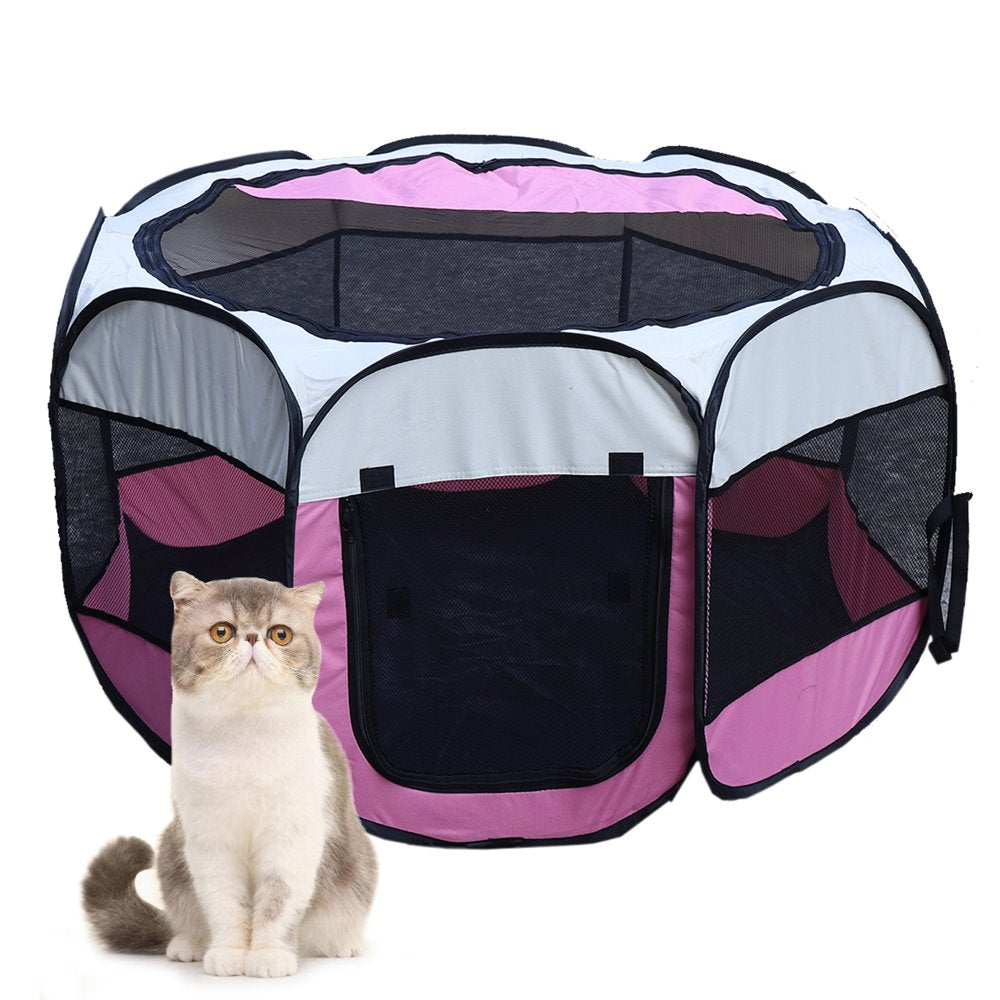 Portable Foldable Pet Playpen, Crate Cage Kennel Tent for Puppies/Dogs/Cats/Rabbits, Dog Playpen for Indoor and Outdoor Animals & Pet Supplies > Pet Supplies > Dog Supplies > Dog Kennels & Runs GOLDFIELD INC   