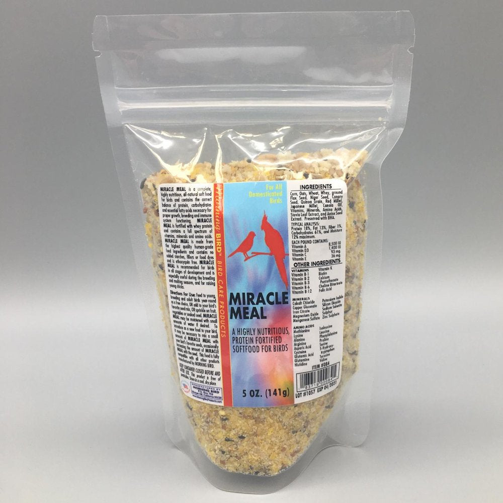 Morning Bird Miracle Meal Domesticated Bird Food Animals & Pet Supplies > Pet Supplies > Bird Supplies > Bird Food Morning Bird Products 0.32 lb (5 oz)  