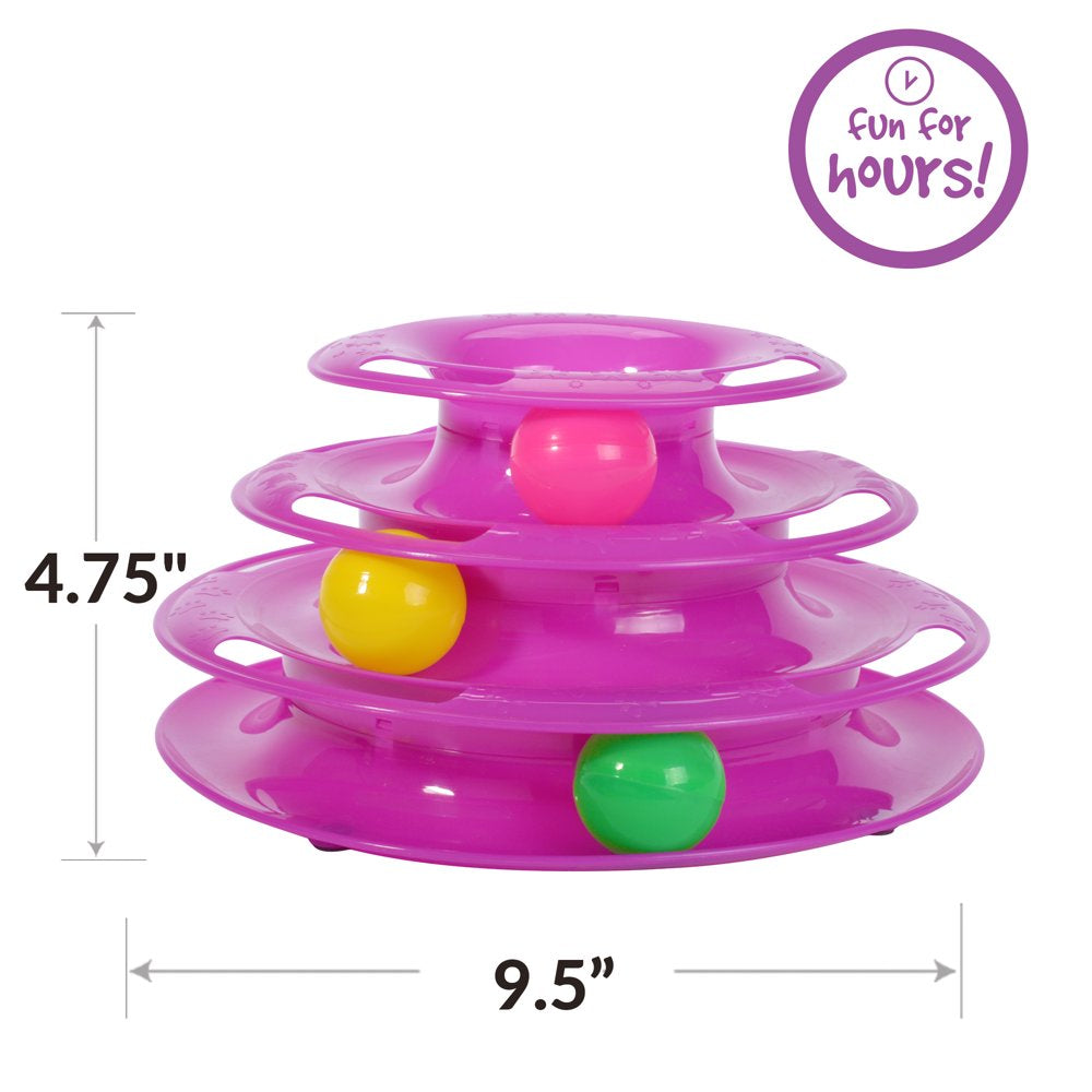 Pet Zone Busy Ball Three Tier Cat Tower Interactive Cat Toy Animals & Pet Supplies > Pet Supplies > Cat Supplies > Cat Toys Pet Zone   