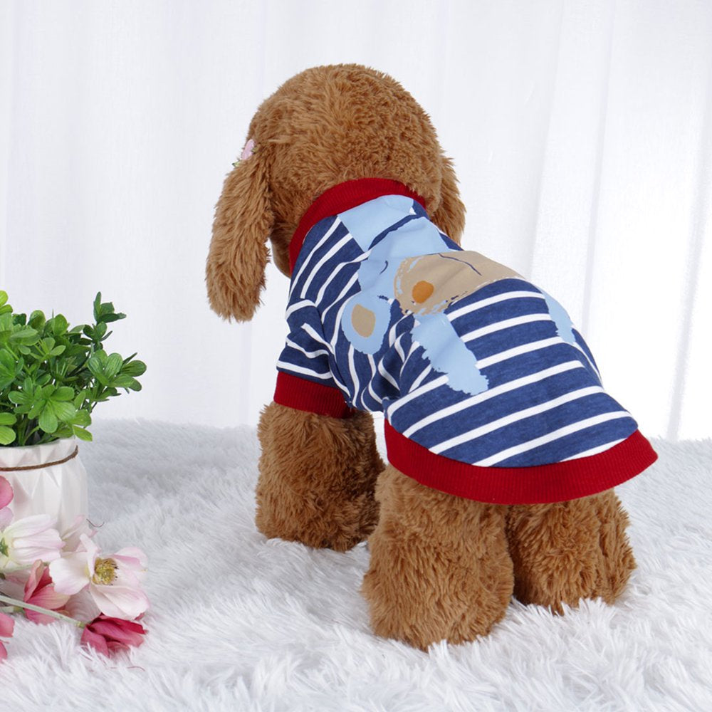 Pet T Shirt Spring Fall Dog Puppy Small Pet Cat Apparel Clothes Vest Clothing Printed, M #1 Animals & Pet Supplies > Pet Supplies > Cat Supplies > Cat Apparel Unique Bargains L #14 