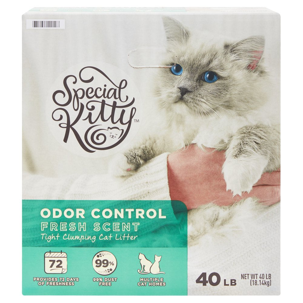 Special Kitty Odor Control Tight Clumping Cat Litter, Fresh Scent, 20 Lb Animals & Pet Supplies > Pet Supplies > Cat Supplies > Cat Litter Wal-Mart Stores, Inc. 40 lbs  