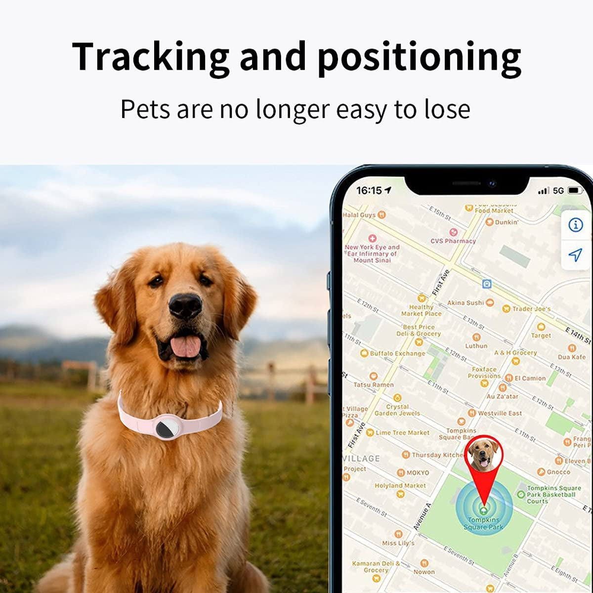 Mutural for Airtag Case 2021 ,Soft Silicone Dog Collar for Airtag ,Anti-Lost Lightweight Pet Collar ,Adjust and Easy-To-Clean Durable in Use-Black Electronics > GPS Accessories > GPS Cases Mutural   