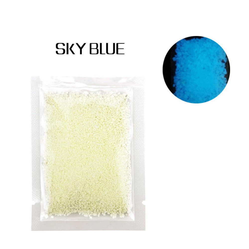 USSUMA 2022 Glow in the Dark Fluorescent Sand Luminous Gravel Aquarium Luminous Sand Clearance Sale Animals & Pet Supplies > Pet Supplies > Fish Supplies > Aquarium Gravel & Substrates USSUMA Sky Blue A#130  