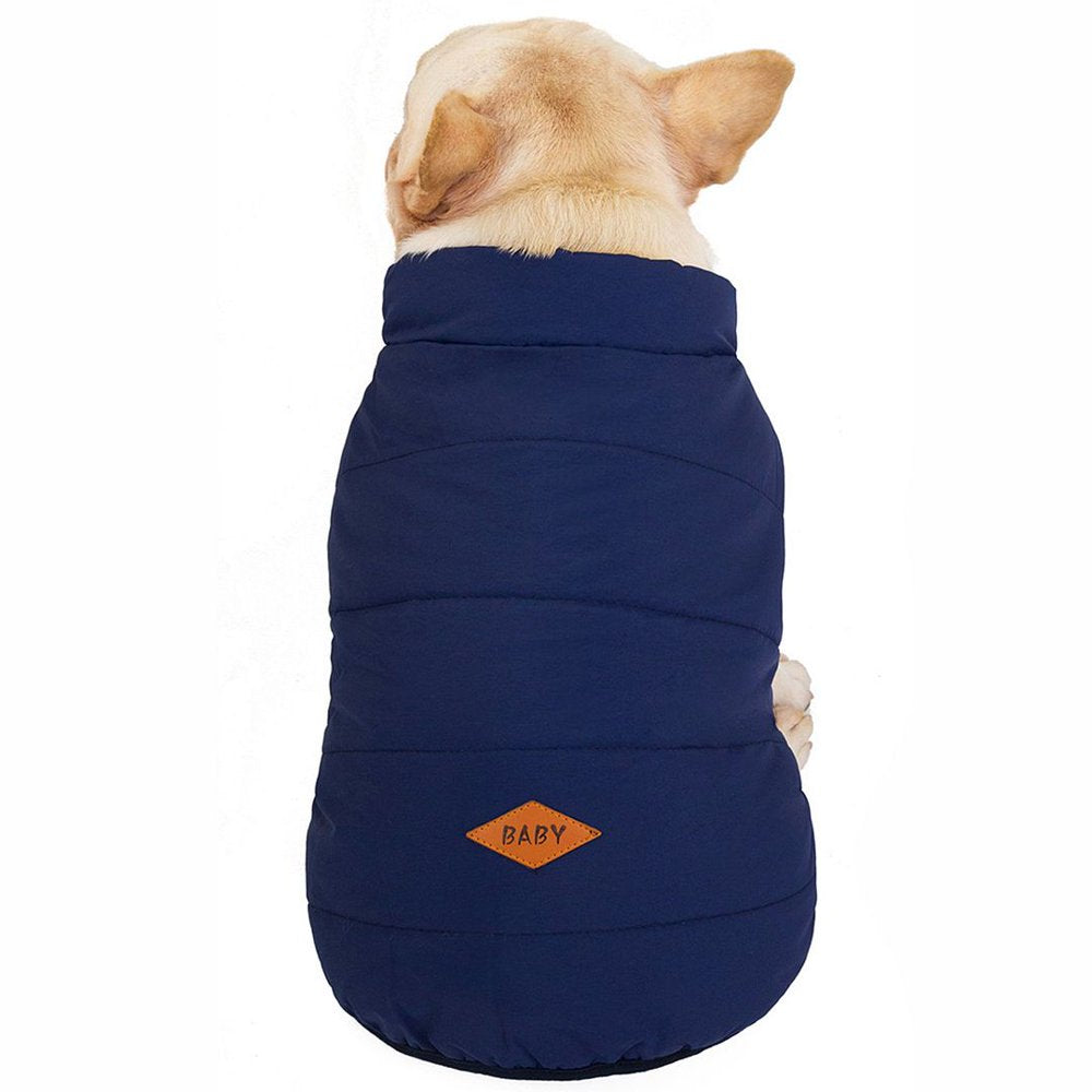 Hiheart Dogs Pet Apparel Padded Water Resistant Windproof Winter Vest for Small Medium Puppies Green XL Animals & Pet Supplies > Pet Supplies > Dog Supplies > Dog Apparel Daai Apparel Co LTD XL Blue 