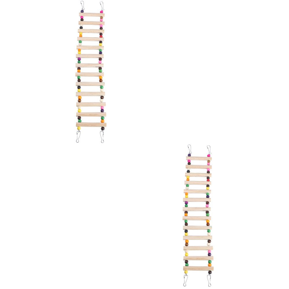 NUOLUX Bird Toys Parrot Large Toys Ladder Birds Cages Parrots Parrots Conures Hanging Perch Foraging African Grey Parakeets Animals & Pet Supplies > Pet Supplies > Bird Supplies > Bird Ladders & Perches NUOLUX   