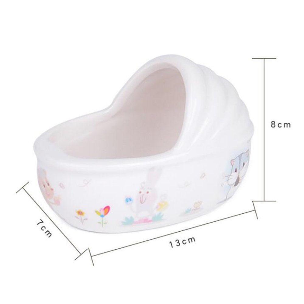 Visland Small Animal Hamster Bed, Bathtub Accessories Cage Toys, Ceramic Relax Habitat House, Sleep Pad Nest for Hamster /Guinea Pigs/Squirrel/Chinchilla Animals & Pet Supplies > Pet Supplies > Small Animal Supplies > Small Animal Habitats & Cages Visland   