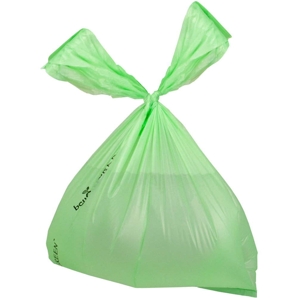 Beyondgreen Plant-Based Cat Litter Poop Waste Pick-Up Bags with Handles - 100 Green Bags - 8 in X 16 In Animals & Pet Supplies > Pet Supplies > Cat Supplies > Cat Litter Box Liners beyondGREEN   