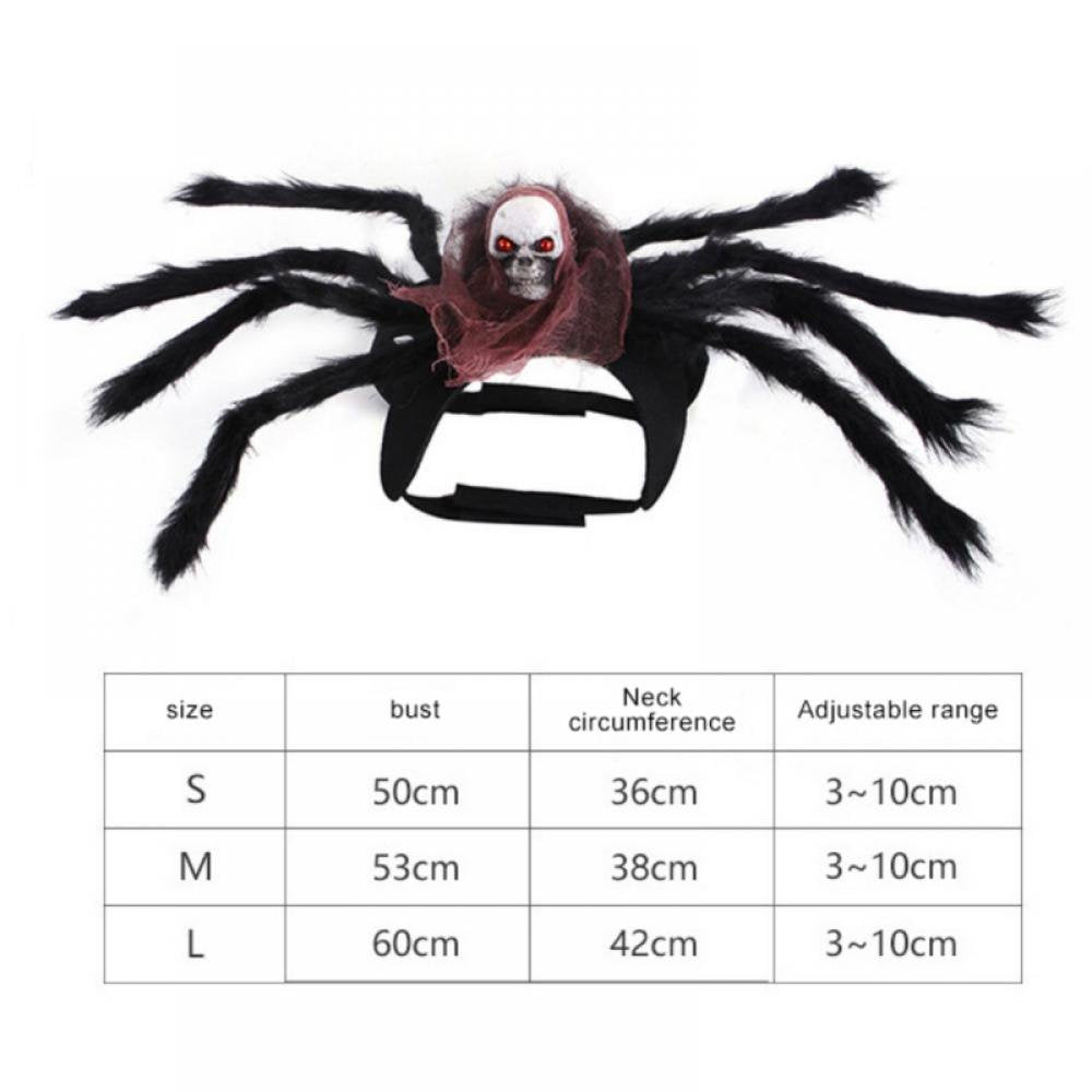 Topumt Halloween Dog Spider Costumes Pet Costume Spider Halloween Pet Cosplay Dog Costumes Apparel for Small Medium Large Dogs Outfit Animals & Pet Supplies > Pet Supplies > Dog Supplies > Dog Apparel Topumt   