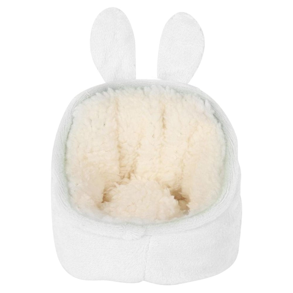 Small Animals Guinea Mini Bed Warm Hamster House Bedding Basket Cloth Cozy Accessories Sleeping Bag for Bunny Outdoor Squirrel Rabbit , White Animals & Pet Supplies > Pet Supplies > Small Animal Supplies > Small Animal Bedding perfeclan   