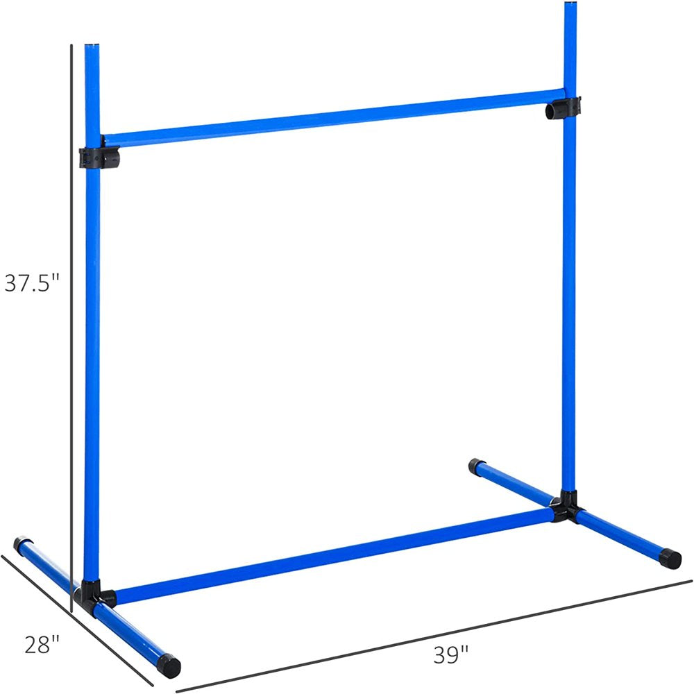 Hidove 4 Piece Adjustable Dog Jump Bar Agility Training Equipment with Carrying Case Animals & Pet Supplies > Pet Supplies > Dog Supplies > Dog Treadmills Hidove   