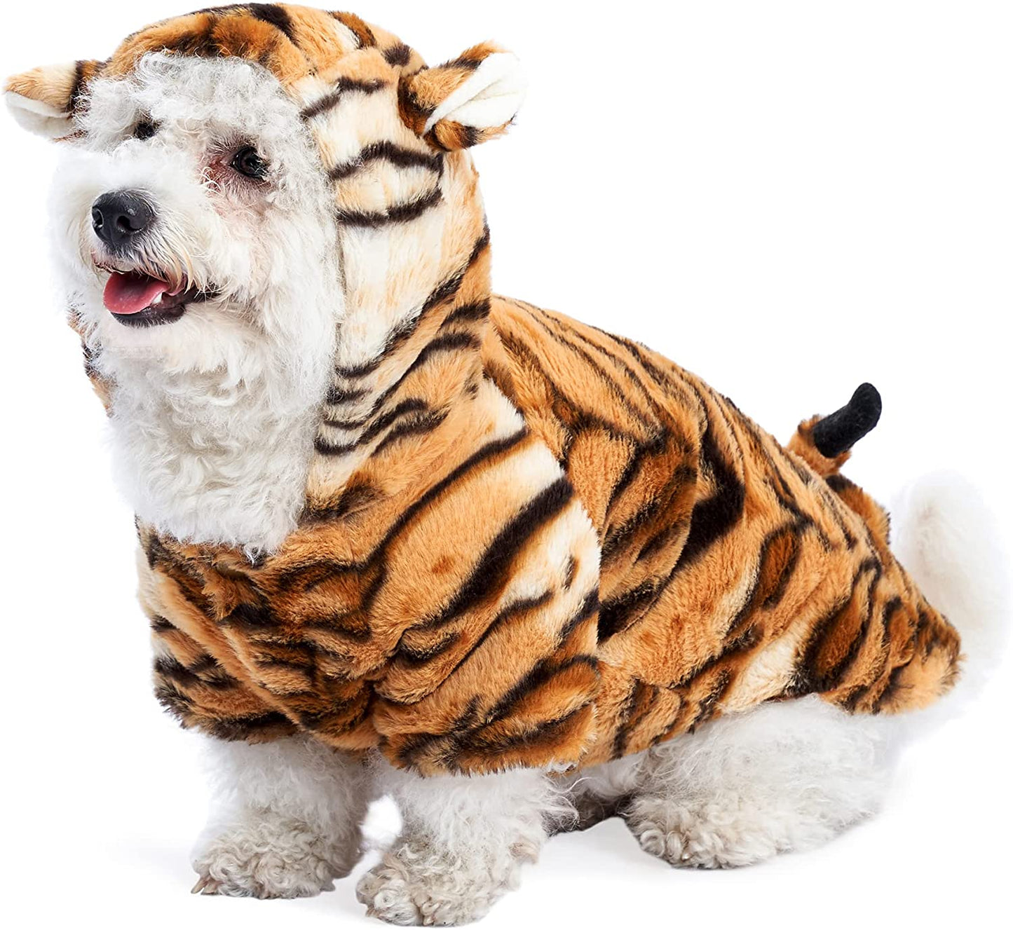 Yoption Dog Tiger Pet Costumes Halloween Pet Puppy Cosplay Dress Hoodie Funny Clothes (S) Animals & Pet Supplies > Pet Supplies > Dog Supplies > Dog Apparel Yoption   