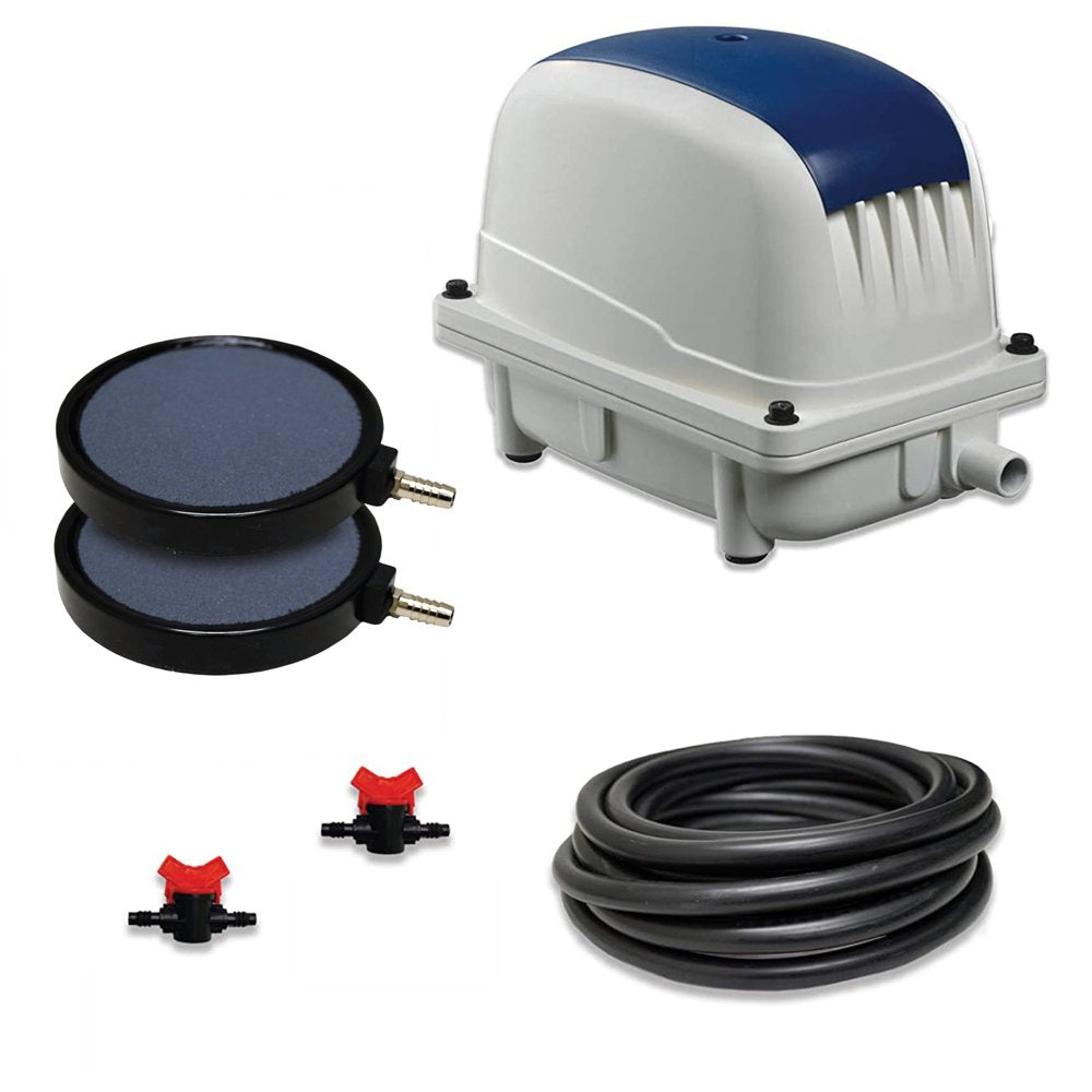 Patriot Bottom Aeration System LLS-20 , for Ponds to 2,000 Gallons, and Pond Depths to 12 Feet Animals & Pet Supplies > Pet Supplies > Fish Supplies > Aquarium & Pond Tubing Anjon Manufacturing Plastic 2.3 CFM Aeration Pump 