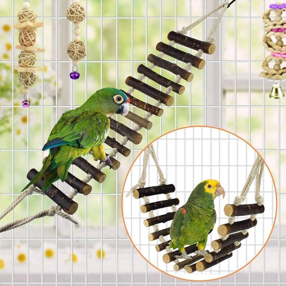 Garhelper Bird Cage Accessories Bell Chewing Toy Pet for Small Parakeets Cockatiels Conures Finches Budgie Macaws Birdcage Stands Animals & Pet Supplies > Pet Supplies > Bird Supplies > Bird Cage Accessories Garhelper   