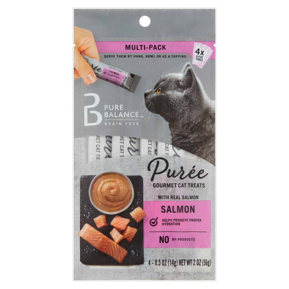 Pure Balance Puree Gourmet Cat Treats with Real Salmon, 0.5 Oz, 4 Count Animals & Pet Supplies > Pet Supplies > Cat Supplies > Cat Treats Wal-Mart Stores, Inc.   