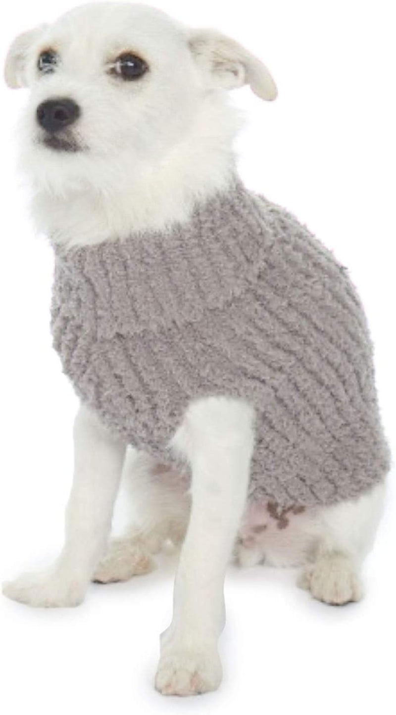 Barefoot Dreams Cozychic Ribbed Pet Sweater, Dog Clothes-Warm Gray,Large,Bdpcc0822 Animals & Pet Supplies > Pet Supplies > Dog Supplies > Dog Apparel Barefoot Dreams   