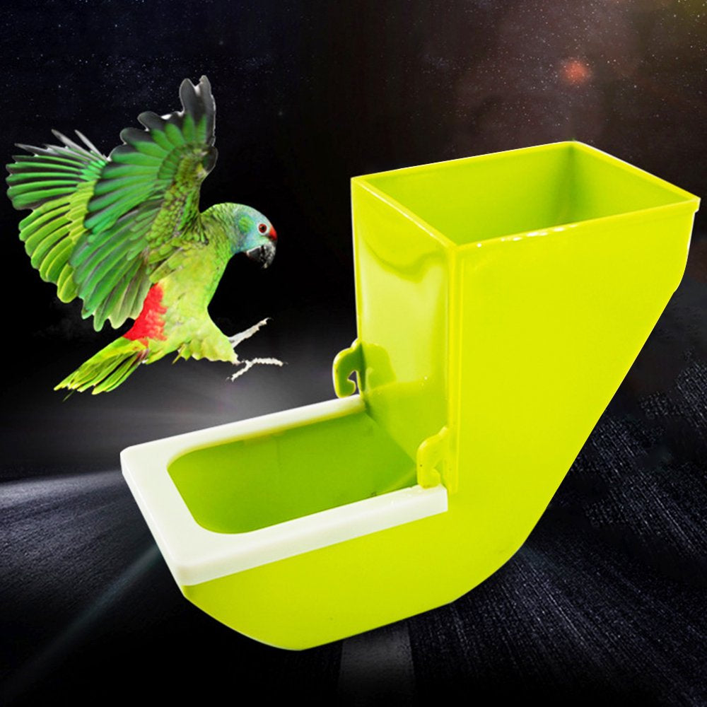 Pet Enjoy Parrot Automatic Feeder,No-Mess Bird Feeder,Large Capacity Bird Seed Food Container Cage Accessories for Budgerigar Canary Cockatiel Animals & Pet Supplies > Pet Supplies > Bird Supplies > Bird Cage Accessories Pet Enjoy   