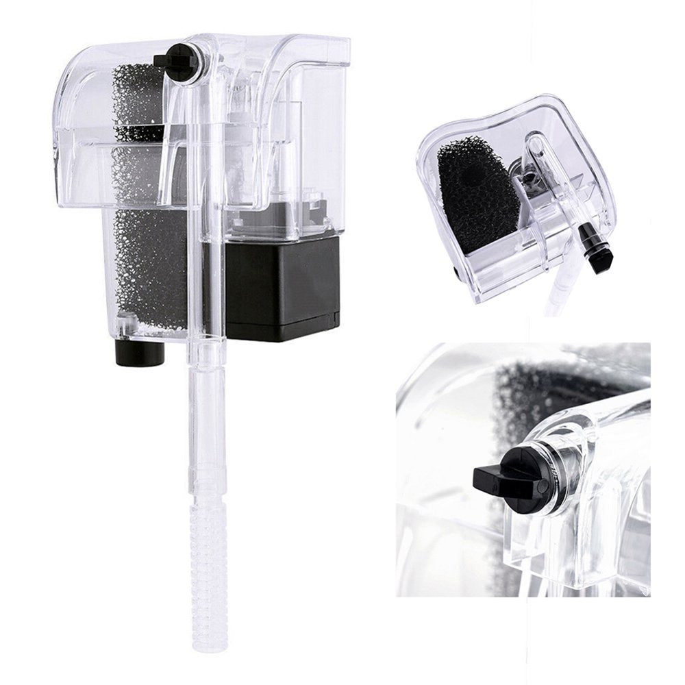 Aquarium Fish Tank Waterfall Filter Pump Hang on Back Pump Wall Mounted Filtration New Aqua World Animals & Pet Supplies > Pet Supplies > Fish Supplies > Aquarium Filters Saekor   