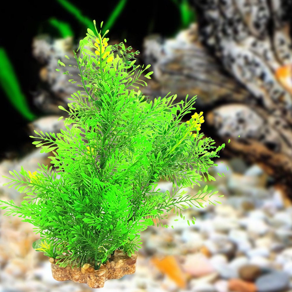 Shulemin Fake Aquatics Plants Realistic Fish Hideaway Anti-Fade Artificial Water Weeds Fish Tank Ornaments for Fish Tank Decor,Purple Green Animals & Pet Supplies > Pet Supplies > Fish Supplies > Aquarium Decor Shulemin   