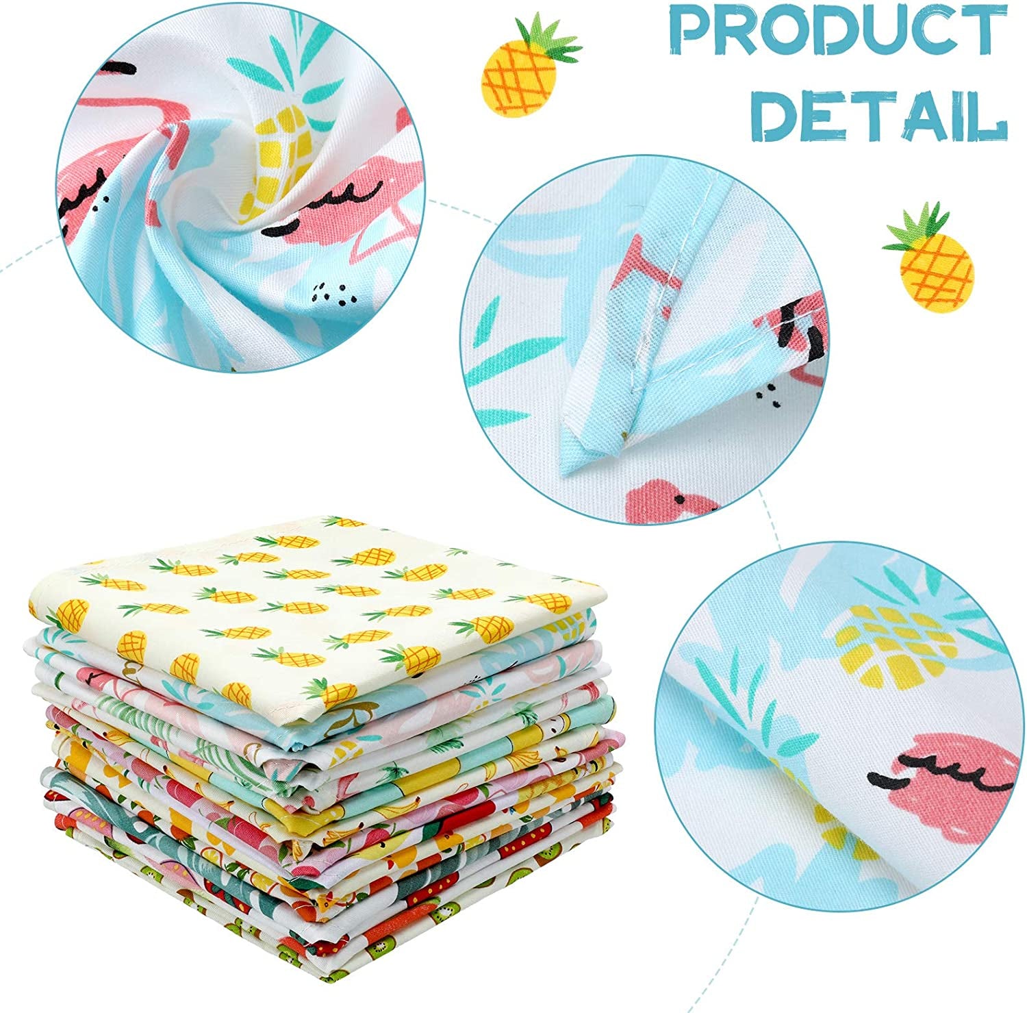 15 Pieces Cute Dog Bandana Pet Triangle Bibs Scarf Cooling Summer Style Flamingo Fruit and Hawaii Pattern Dog Bandana Triangle Pet Bibs for Small to Medium Dog Puppy and Cat Animals & Pet Supplies > Pet Supplies > Dog Supplies > Dog Apparel Weewooday   