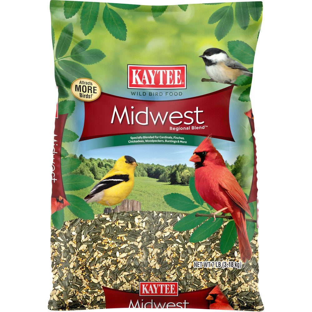 Kaytee Midwest Regional Blend, Wild Bird Feed and Seed, 7 Lbs. Animals & Pet Supplies > Pet Supplies > Bird Supplies > Bird Food CENTRAL GARDEN & PET COMPANY   