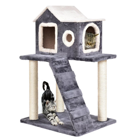 Gymax 36'' Cat Tree Kitten Activity Tower Furniture Room Condo Scratching Posts Ladder Animals & Pet Supplies > Pet Supplies > Cat Supplies > Cat Furniture Gymax   