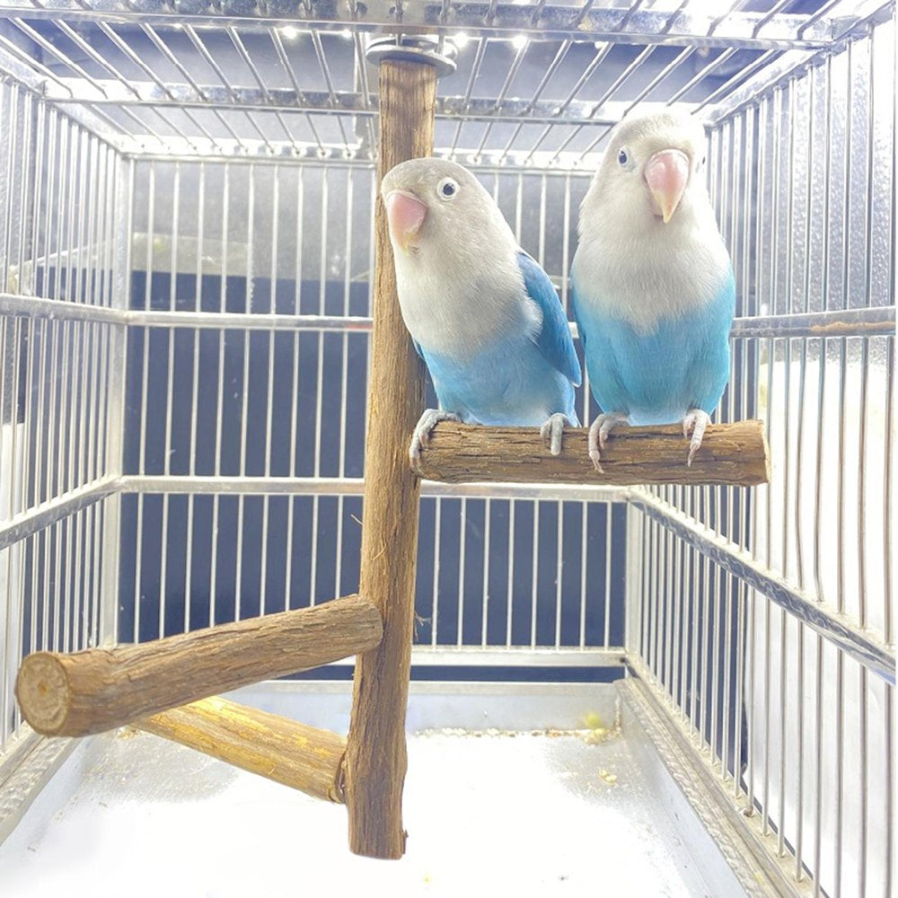 Bird Perches Paw Grinding Standing Stick Wooden Pole Bird Cage Accessories Animals & Pet Supplies > Pet Supplies > Bird Supplies > Bird Cage Accessories SunniMix   