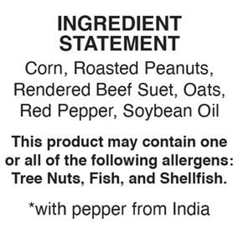 C&S Hot Pepper Delight Suet Balls, No Melt, 1 Lb, Bird Food Animals & Pet Supplies > Pet Supplies > Bird Supplies > Bird Food Central Garden and Pet   