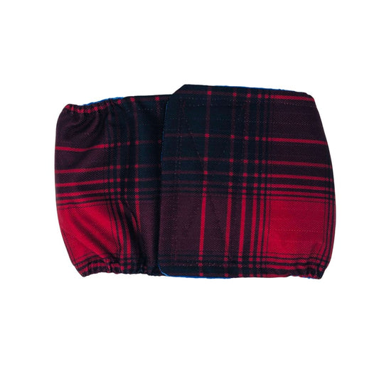 Barkertime Red Plaid Premium Waterproof Washable Dog Belly Band Male Wrap - Made in USA Animals & Pet Supplies > Pet Supplies > Dog Supplies > Dog Diaper Pads & Liners Barkertime XS  