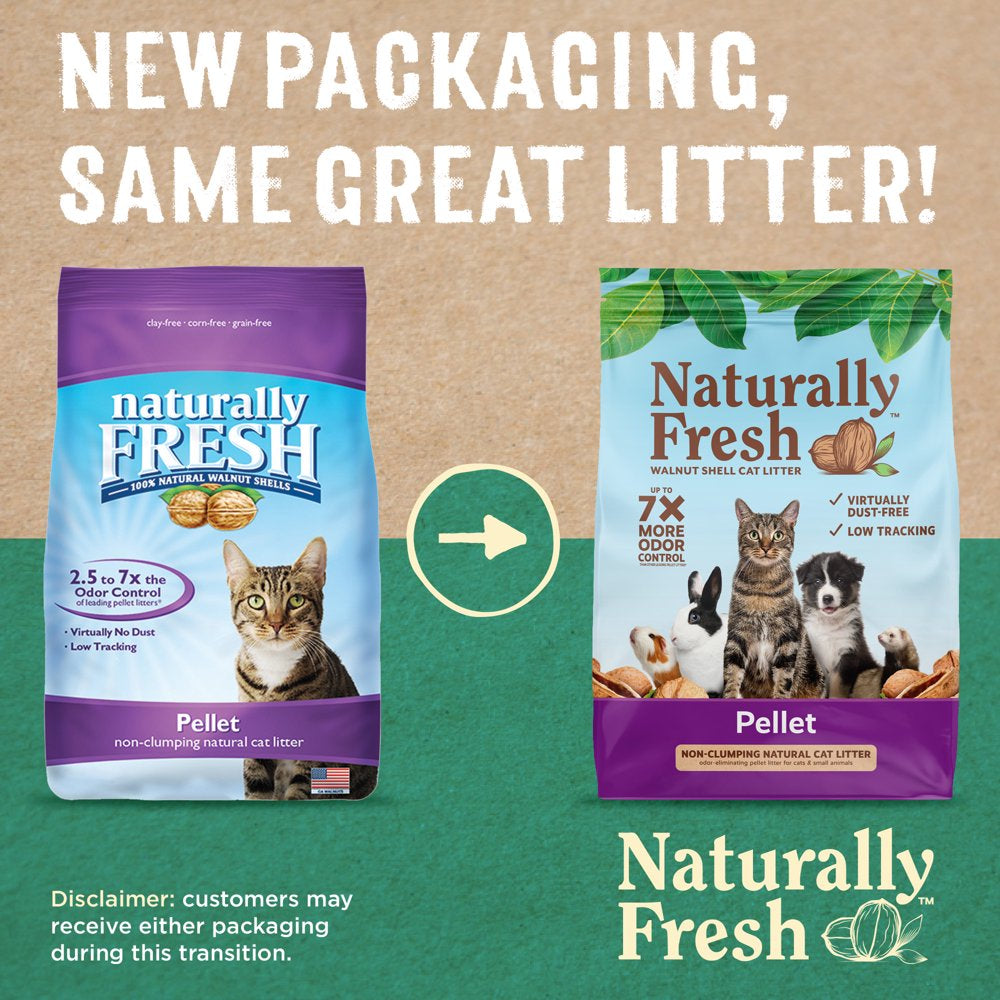 Naturally Fresh Walnut-Based Pellet Non-Clumping Cat Litter 26 Lb. Bag Animals & Pet Supplies > Pet Supplies > Cat Supplies > Cat Litter Eco Shell, LP   