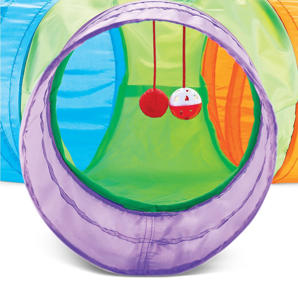 Collections Etc 3-Way Pop up Cat Tunnel with Hanging Toys, Entertainment for Cats, Folds Flat for Easy Storage Animals & Pet Supplies > Pet Supplies > Cat Supplies > Cat Toys Winston Brands   