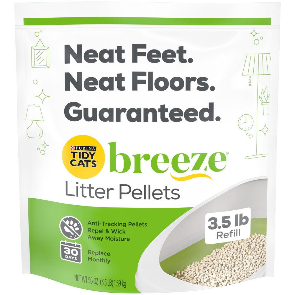 Purina Tidy Cats Litter Pellets, Breeze Refill Litter Pellets, 3.5 Lb. Pouch Animals & Pet Supplies > Pet Supplies > Cat Supplies > Cat Litter Nestlé Purina PetCare Company   