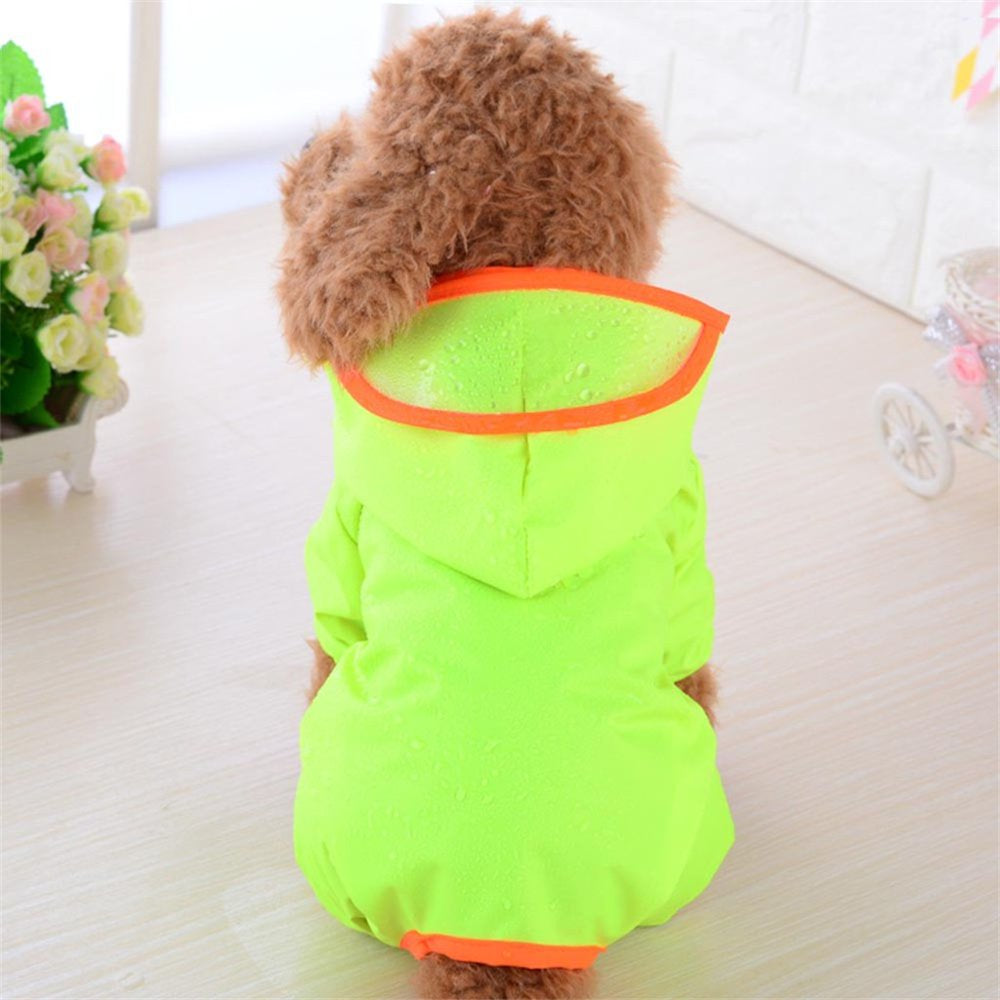 Rdeuod Dog Costume Pet Dog Puppy Rainwear Raincoat Pet Hooded Waterproof Jacket Clothes Cat Costume Animals & Pet Supplies > Pet Supplies > Dog Supplies > Dog Kennels & Runs Rdeuod XS Green5 