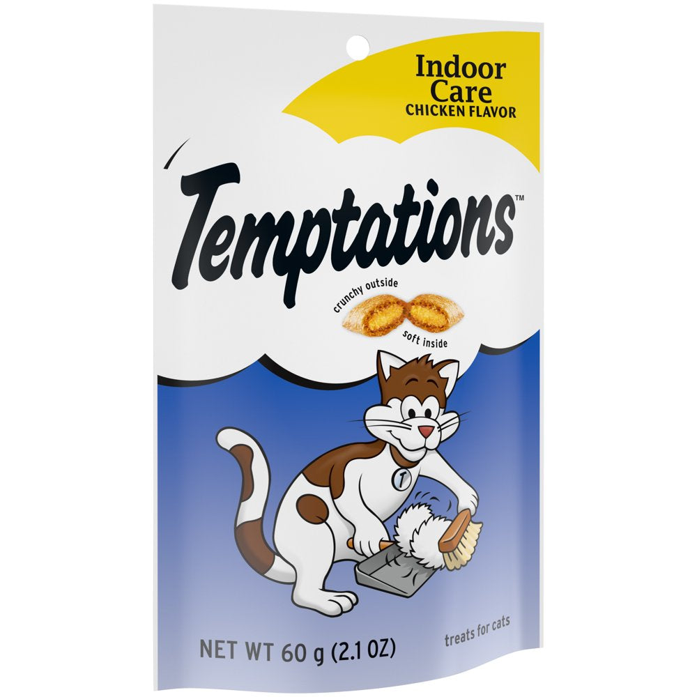 TEMPTATIONS Hairball Control Crunchy and Soft Cat Treats Chicken Flavor, 2.1 Oz. Pouch Animals & Pet Supplies > Pet Supplies > Cat Supplies > Cat Treats Mars Petcare Us   