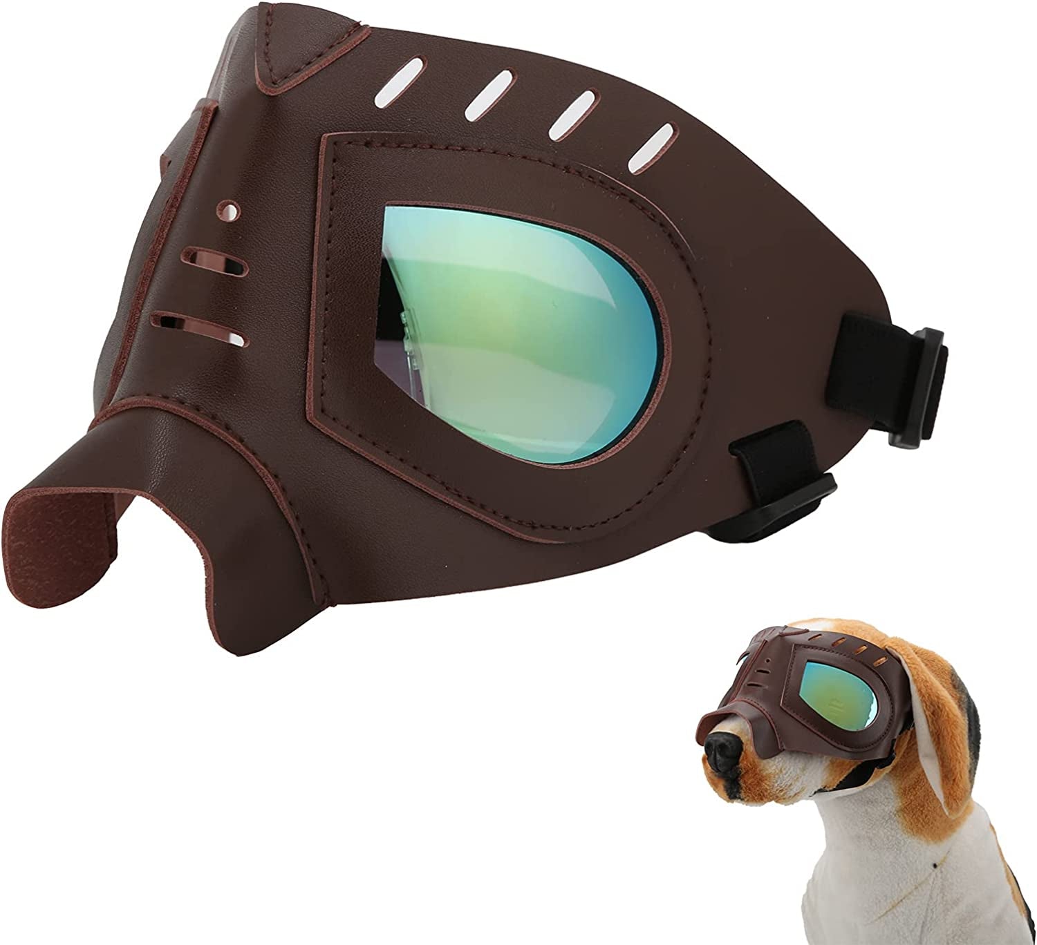 Dog Sunglasses Dog Goggles,12.6In Pet Goggles, UV Protection Wind Protection Dust Protection Fog Protection Animal Glasses Eye Wear Protection with Adjustable Strap for Medium Large Dog Animals & Pet Supplies > Pet Supplies > Dog Supplies > Dog Apparel plplaaoo   