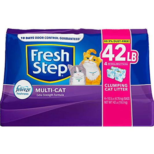 Clorox Petcare Products Fresh Step Multi Cat Clumping Litter Scented 42 Pound Animals & Pet Supplies > Pet Supplies > Cat Supplies > Cat Litter Clorox Petcare Products   