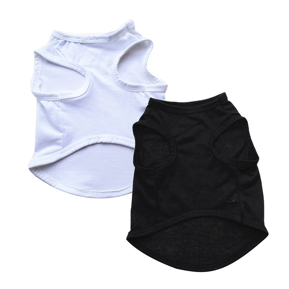 Shulemin Puppy Poodle Summer Solid Color Vest Shirt Clothes Apparel Pet Dog Chihuahua,White Animals & Pet Supplies > Pet Supplies > Dog Supplies > Dog Apparel Shulemin   