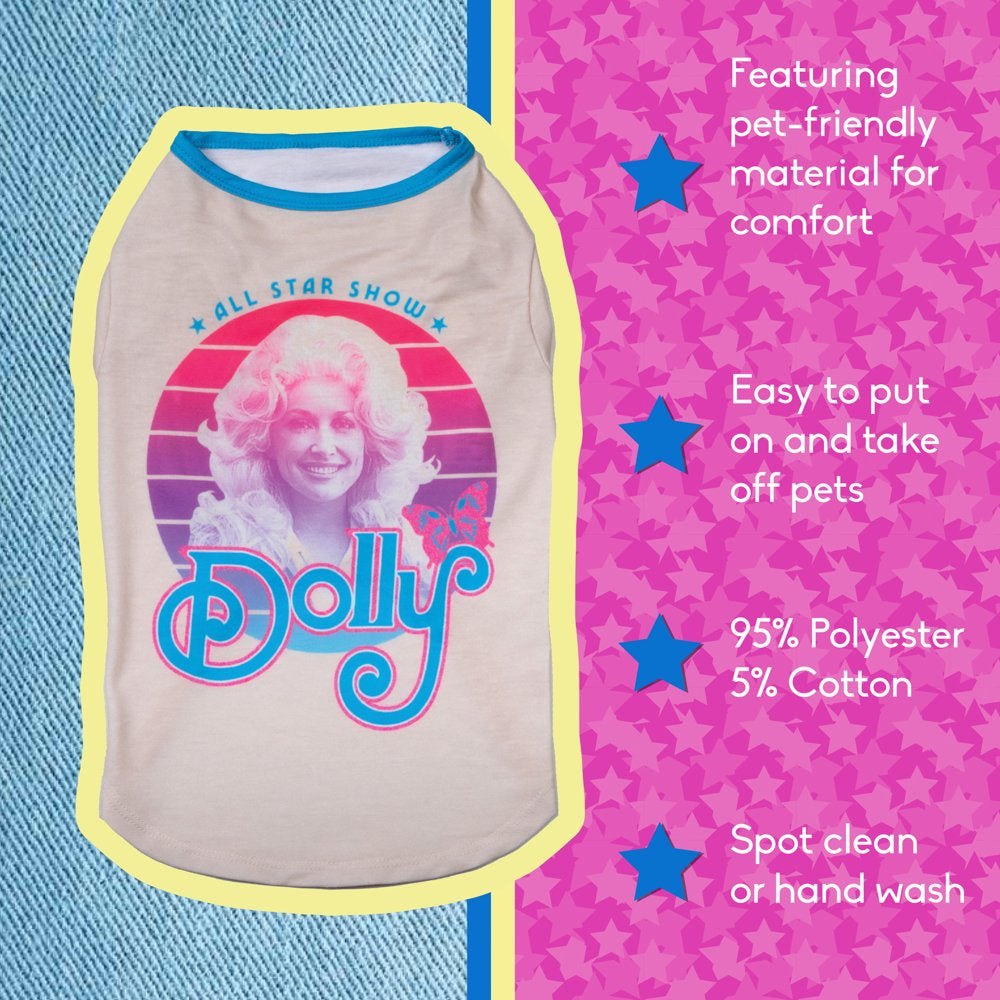 Doggy Parton, Dog Clothes, All-Star Show Dolly Dog or Cat T-Shirt, White, S Animals & Pet Supplies > Pet Supplies > Cat Supplies > Cat Apparel Mission Pets, Inc   