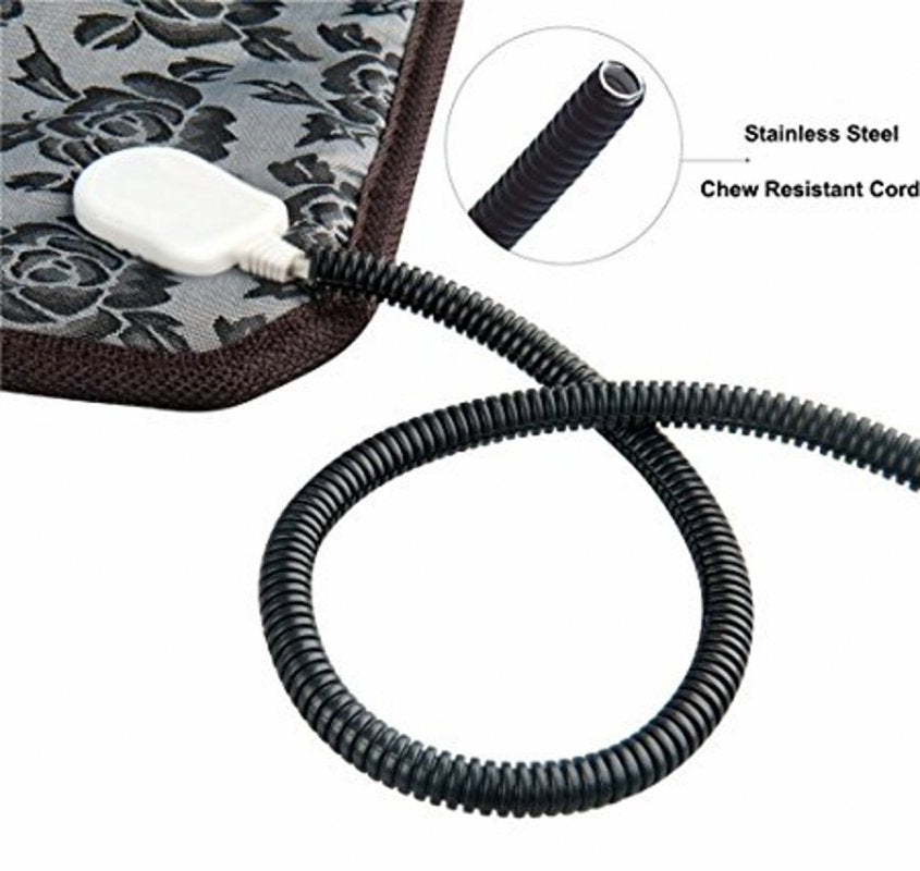 Upgraded Pet Heating Pad ,Temperature Adjustable Pet Bed Heater Warmer with Chew Resistant Cord,Waterproof Heating Pad for Dogs Cats,Soft Cat Dog Heated Bed Mat,Indoor Pet Thermal Pad Animals & Pet Supplies > Pet Supplies > Cat Supplies > Cat Beds Wisremt   