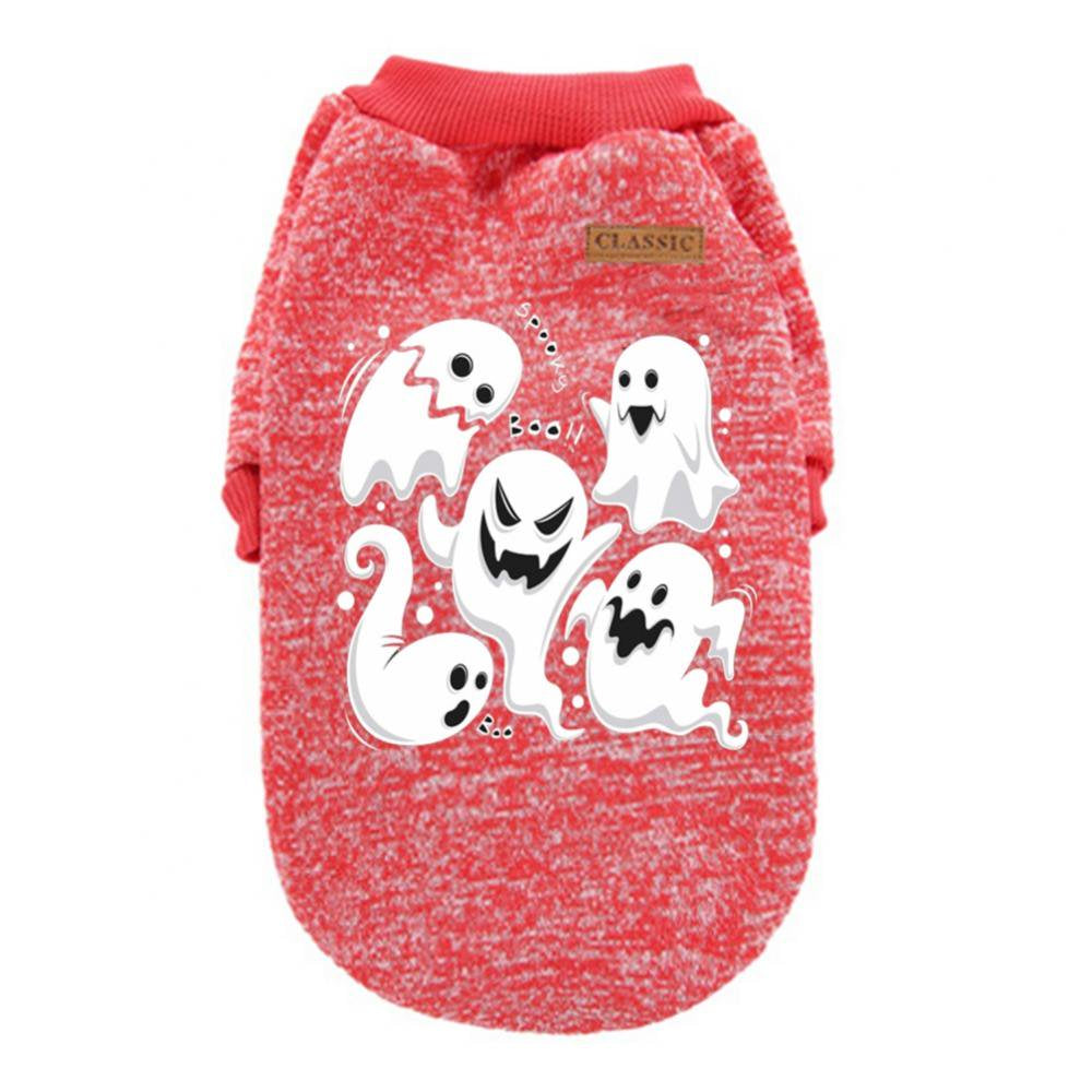 Topumt Pet Clothes the Halloween Cat Dog Sweater, Dog Sweatshirt, Dog Apparel, Pet Sweatshirt Animals & Pet Supplies > Pet Supplies > Cat Supplies > Cat Apparel Topumt S Red 