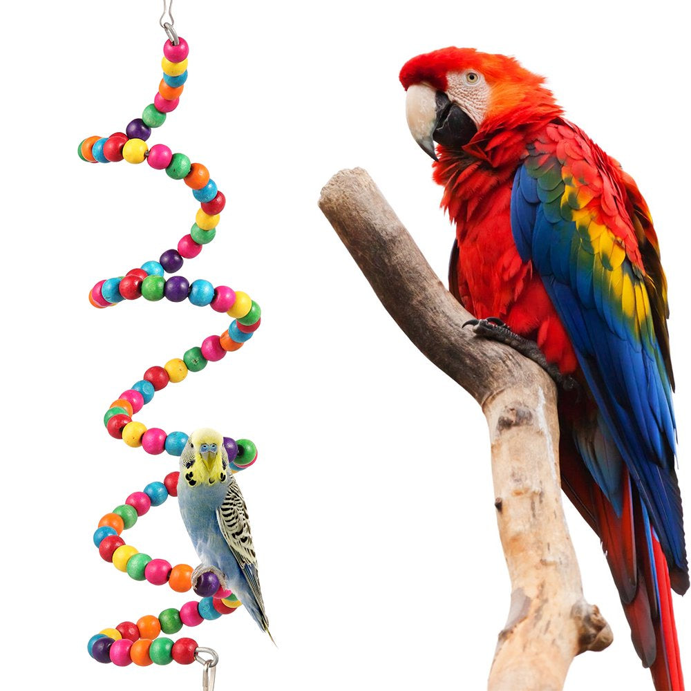 ODOMY 10-Pc Parrot Toys Metal Rope Small Ladder Stand Budgie Cockatiel Cage Bird Toy Set Animals & Pet Supplies > Pet Supplies > Bird Supplies > Bird Toys ODOMY   