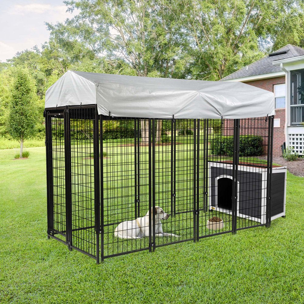 Coziwow 7'X 3'X 6' Outdoor Dog Kennel Enclosure with Dog House, Waterproof Cover Animals & Pet Supplies > Pet Supplies > Dog Supplies > Dog Kennels & Runs Coziwow   