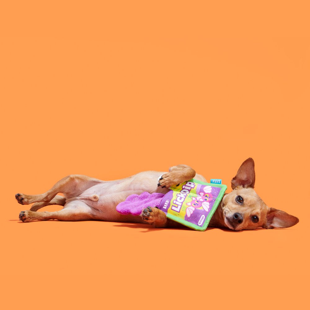 BARK Lickdip Halloween Candy Dog Toy, Made with Crazy Crinkle + a Squeaker Animals & Pet Supplies > Pet Supplies > Dog Supplies > Dog Toys BARK   