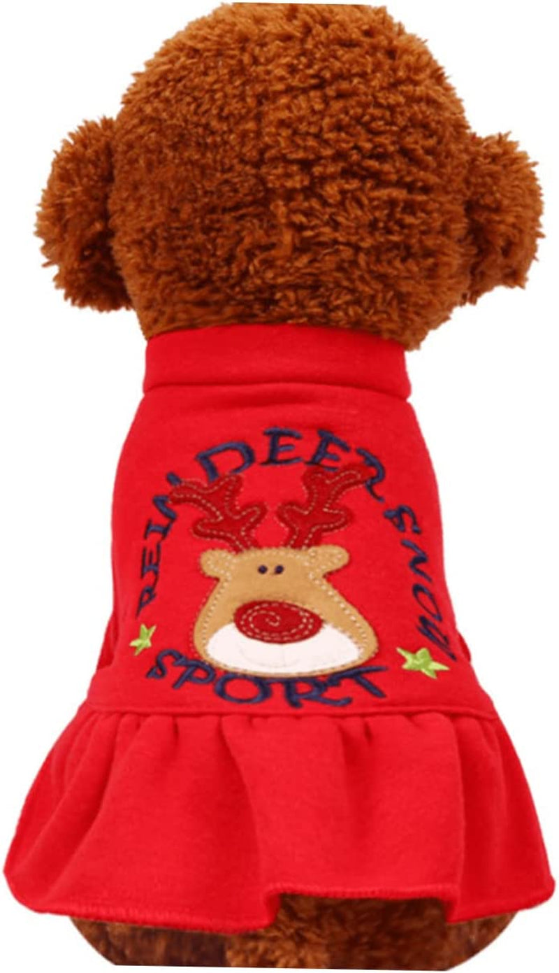 BCOATH 1Pc Nativity Costumes Puppy Outfits Green Outfit Puppy Green Dress Puppy Clothes Puppy Dress Clothing Apparel Dog'S Clothes Kitten Supplies Red Animals & Pet Supplies > Pet Supplies > Dog Supplies > Dog Apparel BCOATH   