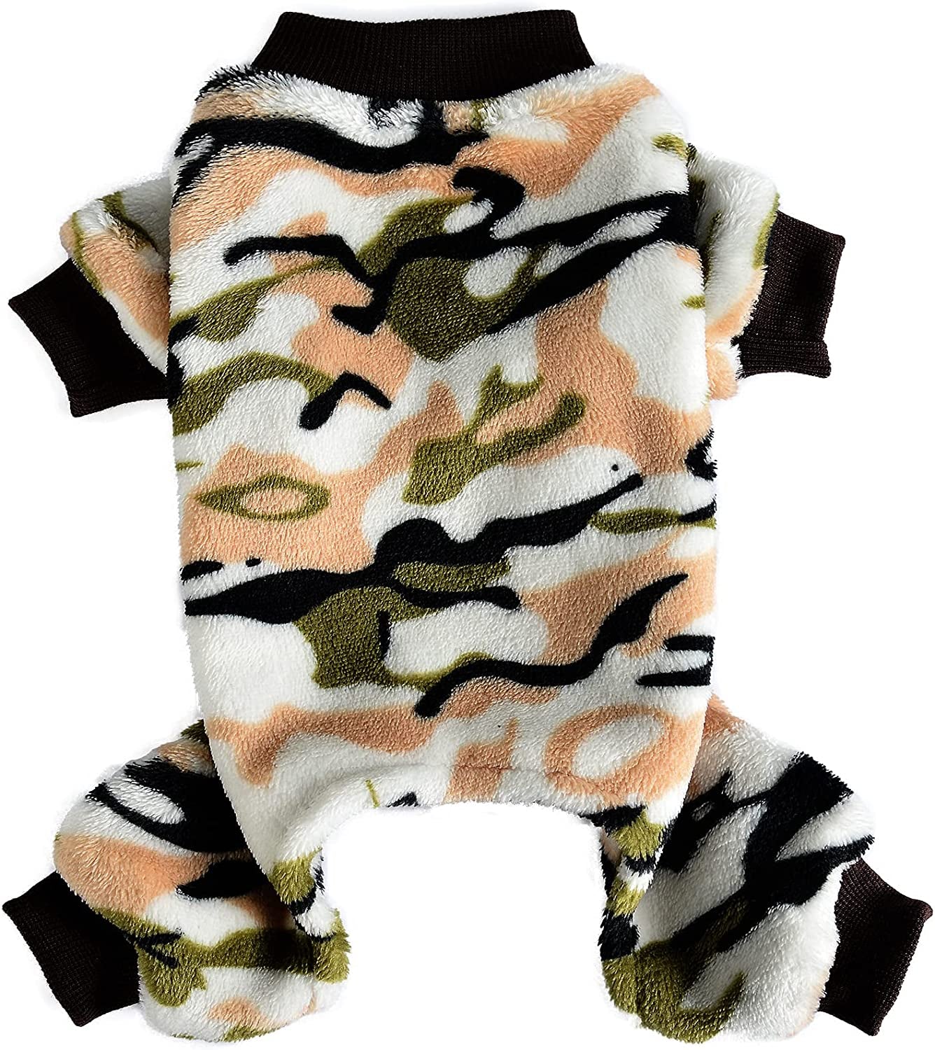 Chihuahua Pajamas for Dogs Small Puppy Pjs Fleece Winter Warm Dog Jumpsuit Cute Pet Clothes Tiny Dog Sweater Clothing Yorkie Teacup Outfits (X-Small) Animals & Pet Supplies > Pet Supplies > Dog Supplies > Dog Apparel Sebaoyu   