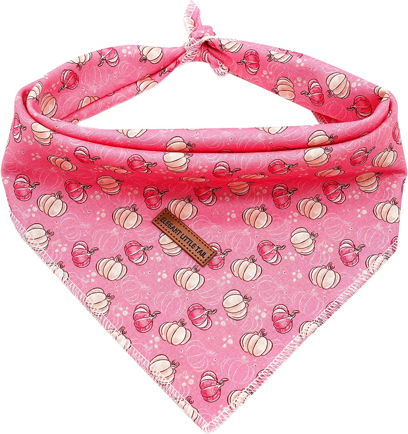 Elegant Little Tail Dog Bandana, Halloween Pumpkin Girl Boy Dog Bandanas for Small Medium Large Dogs Washable Square Dog Scarf Adjustable Dog Kerchief Animals & Pet Supplies > Pet Supplies > Dog Supplies > Dog Apparel Elegant little tail Pink Pumpkin Small (Pack of 1) 