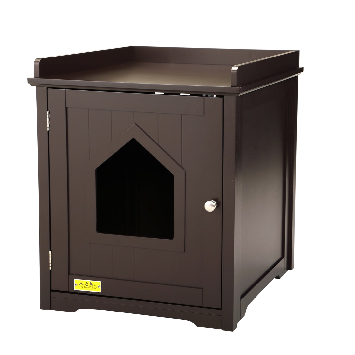 Coziwow Cat House Hidden Litter Box Furniture with Apron Top,Brown Animals & Pet Supplies > Pet Supplies > Cat Supplies > Cat Furniture Coziwow Brown  