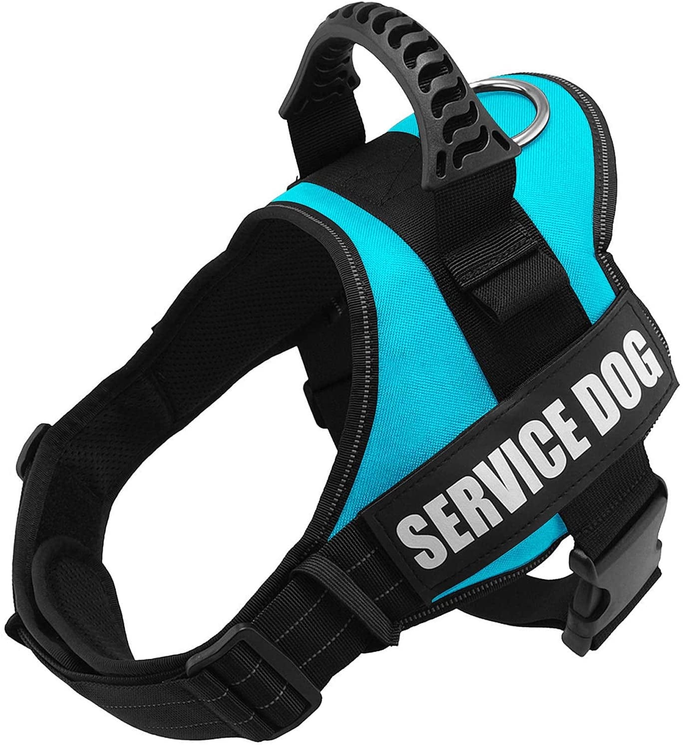 Fairwin Service Dog Vest-No-Pull Dog Harness with Handle Adjustable Reflective Patches in Training Vest Harness for Small Medium Large Breed Outdoor Walking Animals & Pet Supplies > Pet Supplies > Dog Supplies > Dog Apparel Faylife Blue S: chest 20-25’’; neck 16-20’’ 