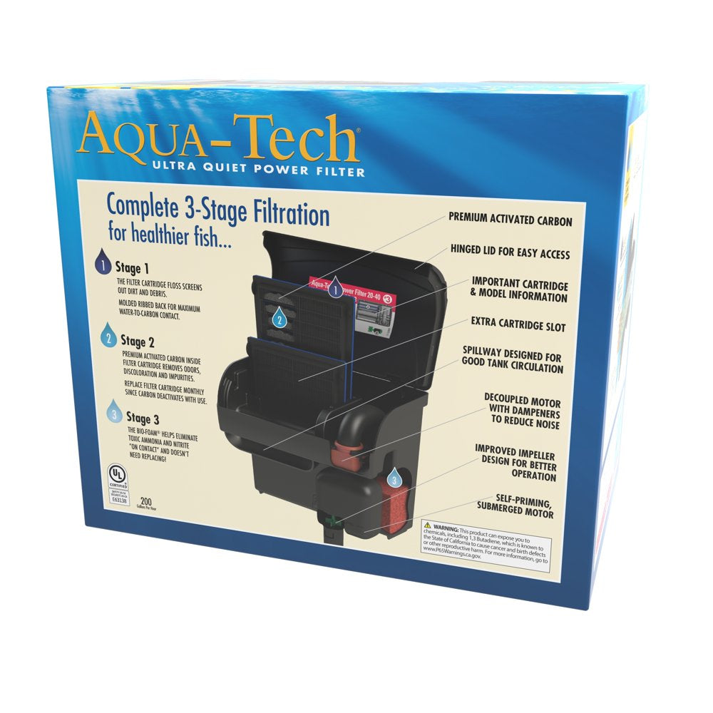 Aquatech Filter for Aquariums, 20-40 Gallon Tanks Animals & Pet Supplies > Pet Supplies > Fish Supplies > Aquarium Filters Tetra   