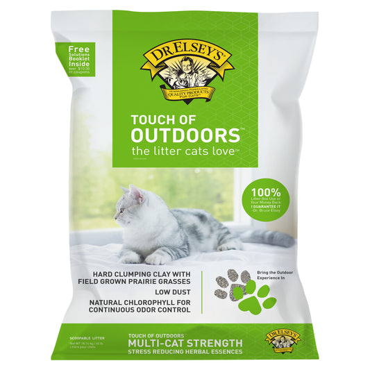 Dr. Elsey'S Precious Cat Touch of Outdoors Clumping Clay Cat Litter, 40Lb Bag
